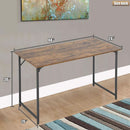 48 Inch Modern Black Computer Desk For Small Spaces