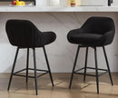Modern Swivel Bar Stools Set of Two Comfortable Design