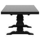 Florence 9-piece 126-inch Extension Dining Table Set Distressed Black
