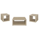 Frisco 3-piece Coffee and End Table Set Distressed Pine