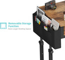 Rolling Height Adjustable Computer Desk With Drawers