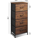 Four Drawer Dresser With Handles For Bedroom Storage