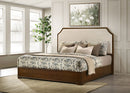 Garland 58-inch Eastern King Panel Bed Cream Brown Cherry