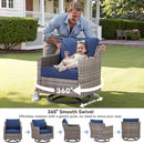 Outdoor Patio Furniture Set 5 Piece All Weather Wicker