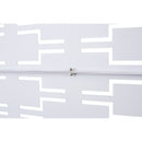 Outdoor & Indoor Privacy Screen Metal Privacy Screen 76' H×48' W, Freestanding Decorative Privacy Screen for Deck Balcony Patio, Privacy Fence Panels for Outside Lawn Garden PS112 WHITE