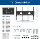 Height Adjustable Mobile TV Cart For 32 To 83 Inch Screens With Locking Wheels