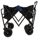 400lbs Collapsible Foldable Wagon Cart, Beach Wagon Utility Cart Utility Wagon Grocery Cart for Camping Shopping Sports Gardening Fishing