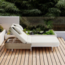 Outdoor Daybed, Patio Rattan Daybed with 5-Position Adjustable Backrest and Removable Cushions & Pillows for Garden, Backyard, Poolside