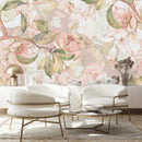 Light Beige Floral Wallpaper