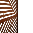 PS101 Rusty Outdoor & Indoor Freestanding Metal Privacy Screen, 76' H x 48' W, Decorative Privacy Fence Panels for Deck, Balcony, Patio