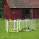 Dog Playpen Indoor 32 inch 8 Panels Metal Dog Pen Pet Dog Fence Outdoor Exercise Pen with Doors, Heavy Duty Dog Fence Puppy Pen for Large Medium Small Dogs Indoor Outdoor Foldable Pet Exercise Pen