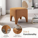 Curry Seventeen Inch Ottoman Footstool Living Room Decor