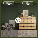 Natural Oak Fluted 8 Drawer Dresser 55 Inch Wide Bedroom