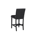 Modern 5 Piece Counter Height Dining Set With Tufted Nail Head Chairs