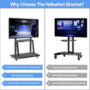 Mobile Tv Cart On Wheels For 42 To 100 Inch Screens