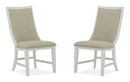 Heron Cove - Upholstered Host Side Chair (Set of 2) - Dark Brown