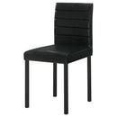 Garza Upholstered Dining Side Chair Black (Set of 4)
