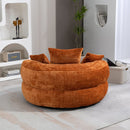 COOLMORE Lazy Sofa Durable Comfort Lounger High Back Bean Bag Chair Couch With Three Pillows for Adults and Kids, Indoor & Outdoor,  Single Gaming Sofa Chair For Bedroom,Office (Orange Chenille)