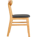 The stylish and durable solid wood dining chair, small curved back, PU cushion, and beautiful shape match perfectly with any room and everyday use