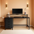 47 Inch Gaming Desk With LED Lights For Home Office