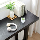 Bar Table,Bar Chair, Extra Long Entryway Table for Entryway, Hallway, Living Room, Foyer, Corridor, Rectangular Wood High Top Kitchen Dining Table, Black