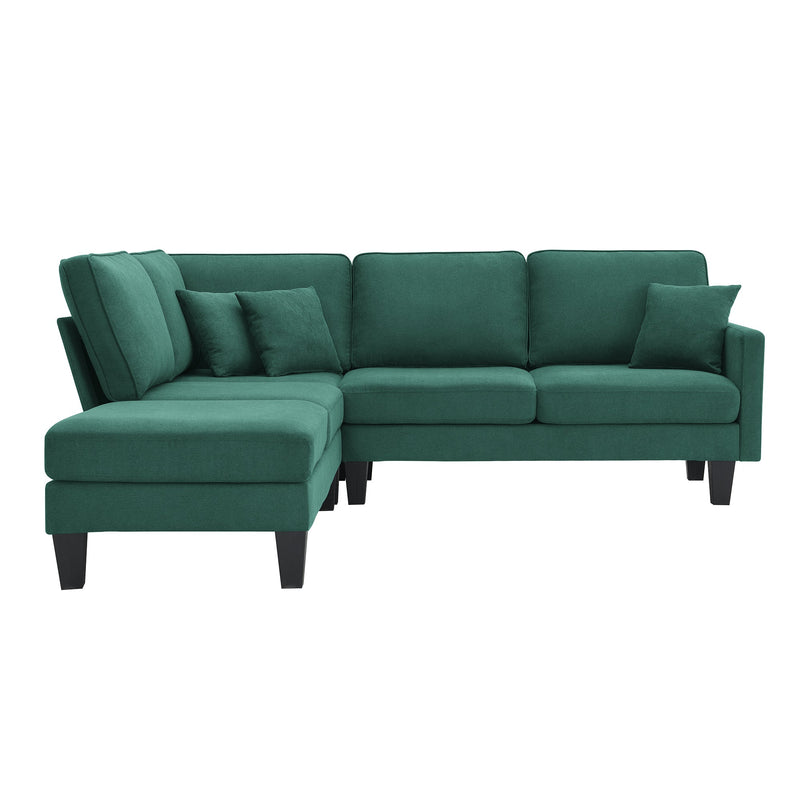 Walker Edison | Terrycloth Modern Sectional Sofa