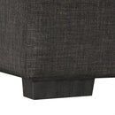 Convertible Ottoman Sleeper with Memory Mattress and Tufted Design, Folding Sofa Bed, Dark Gray Linen, 49.6 Inches