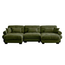 Super Comfort Oversized Modular Sectional Sofa With Movable Ottoman