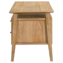 Goodson 64-inch 4-Drawer Double Pedestal Computer Desk Distressed Light Brown