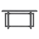 U_STYLE 59.1'' Painted Entryway Table with Pine Veneer,Unique Triple Rectangle Design Console Table with Thick Pine Wood Legs,Extra Long Sofa Table Versatile for Hallway, Living Room,Kitchen