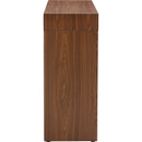 Elegant Dark Wood Grain Bar Table-50 Inches Long, a Practical Choice for Modern Homes.Dark Wood Grain Texture Sticker,Equipped With Two Drawers.Serving As A Bar Table Or A Desk.