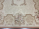 10x14 Aubusson Rug, Wool Handmade Vintage Carpet, French European Design, Elegant