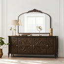 Bronze Vintage Baroque Mirror 40 By 30 Inch Arch Wall Mount