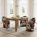 Rotating Brown Storage Ottoman With Hidden Compartment