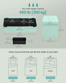 Moon light Green Foldable Storage Ottoman Bench Room