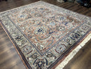 Indo Persian Mahal Rug 8x10, Traditional Wool Oriental Carpet, Pink
