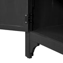 U_Style Designed Storage Cabinet Sideboard with MDF+Pine veneer , Adjustable Shelves, Suitable for Living Rooms, Entrance and Study Rooms.