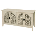 Hollowed-out Cabinet with 4 Doors, American Furniture, Suitable for Bedroom, Living Room, Study