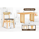 Table and chair set, ancient style solid wood dining table, imitation rattan table legs, beautiful simple solid wood dining chairation
