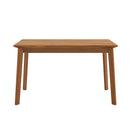 Mid-century Modern 47 inch Dining Table, Space-Saving Dinette for Home, Kitchen, Apartment, Rubberwood Legs
