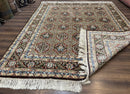 Sino Persian Rug 8x10, Panel Design, Brown, Multicolor, Wool, Cedar Trees