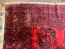 Afghan Turkoman Rug 9x10, Red Beshir Carpet, Tribal, Wool, Antique