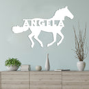 Running Horse Name Sign