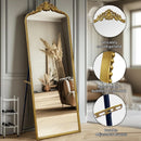 65 Inch Gold Baroque Full Length Floor Mirror Ornate Antique