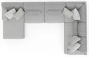 Logan - Upholstered Sectional With Comfort Coil Seating And Accent Pillows Included