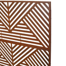 PS101 Rusty Outdoor & Indoor Freestanding Metal Privacy Screen, 76' H x 48' W, Decorative Privacy Fence Panels for Deck, Balcony, Patio