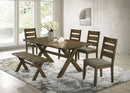 Alston 47-inch Solid Wood Dining Bench Knotty Nutmeg