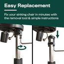 Office Chair Cylinder Replacement With Removal Tool Black