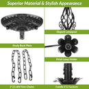 Six Light Matte Black Farmhouse Ceiling Chandelier Fixture