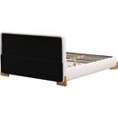 Elegant Boucle Upholstered Bed, A Luxurious and Comfortable Bedroom Centerpiece, Queen Size, White